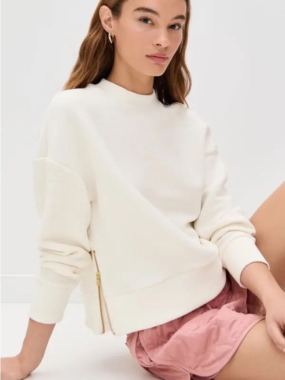 Varley Addelyn Ribbed Sweatshirt